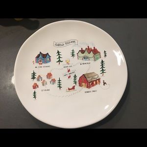Rae Dunn Santa workshop plate